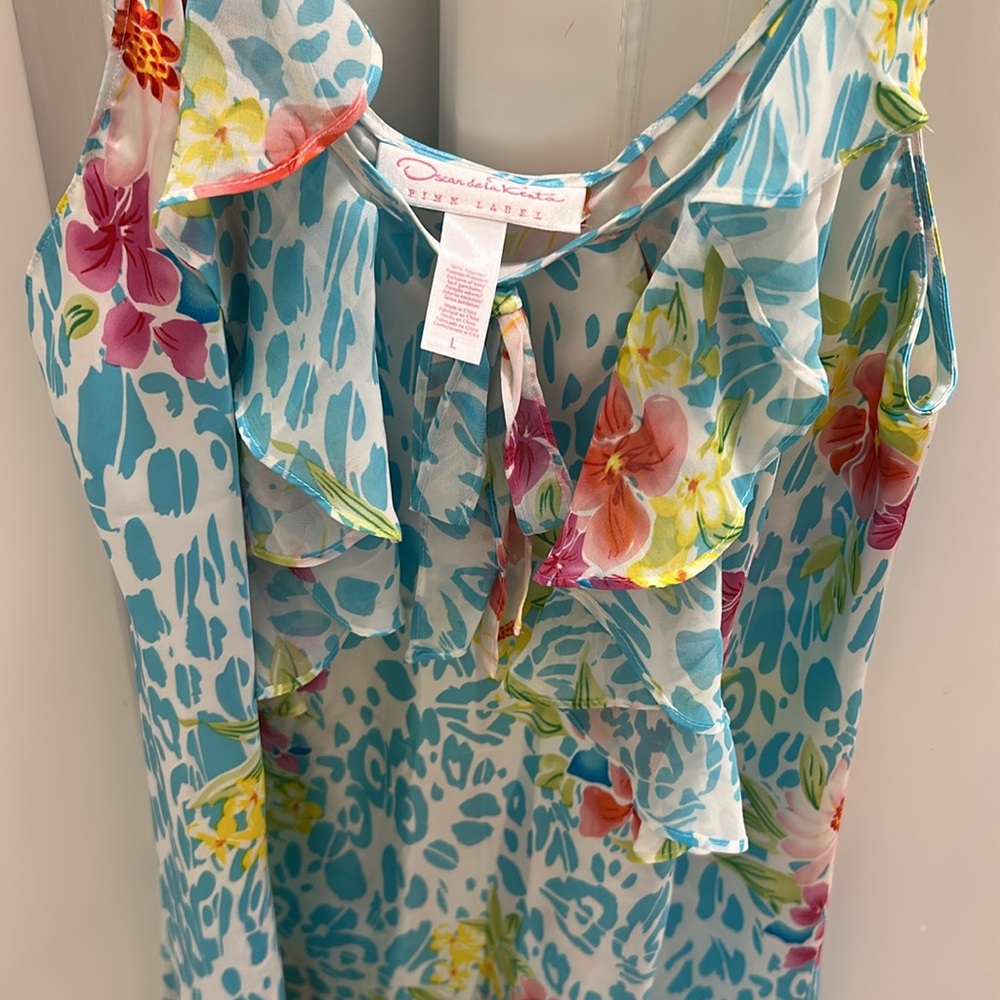Floral Oscar de la Renta nightgown